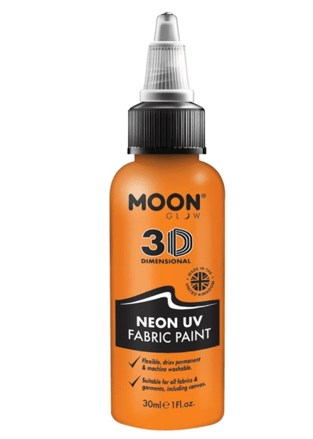 Moon Neon UV 3D Fabric Paint In Orange