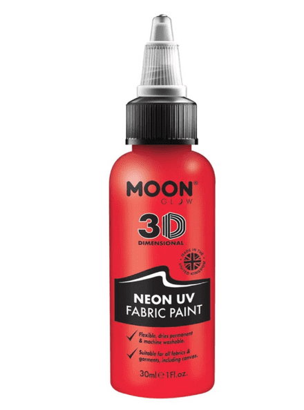 Moon Neon UV 3D Fabric Paint In Red