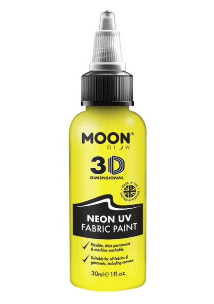 Moon Neon UV 3D Fabric Paint In Yellow