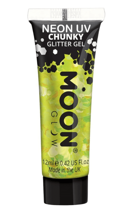 Moon Neon UV Chunky Glitter Gel - Yellow
