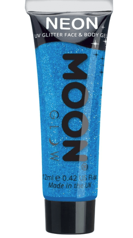 Moon Neon UV Glitter Gel - Blue