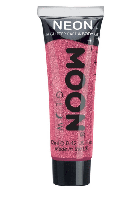 Moon Neon UV Glitter Gel - Ruby