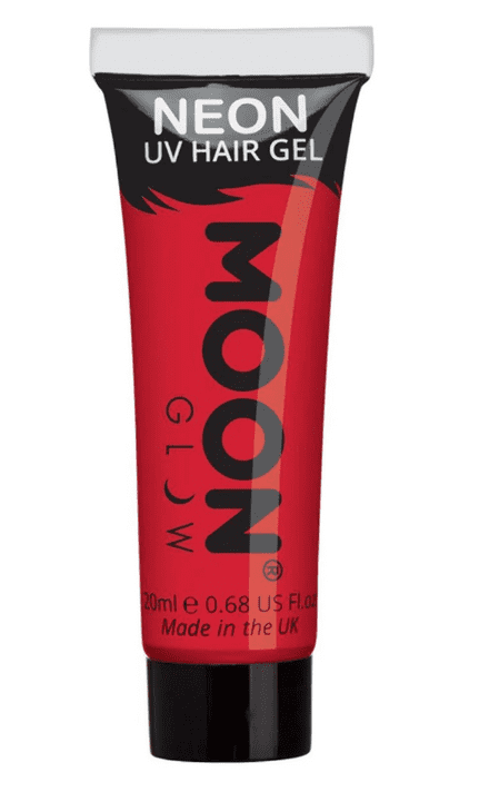 Moon Neon UV Hair Gel In Red