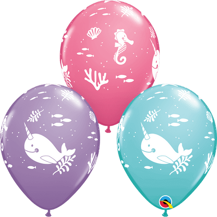 Narwhal Latex Balloons