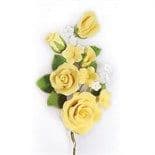 Non Edible Yellow Rose Sugar Decoration