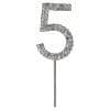 Number Five Diamante on Stem