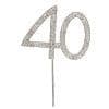 Number Fourty Diamante on Stem