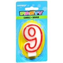 Number Nine 9 Birthday Cake Candle