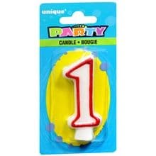 Number One 1 Birthday Cake Candle