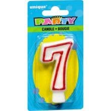 Number Seven 7 Birthday Cake Candle