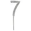 Number Seven Diamante on Stem