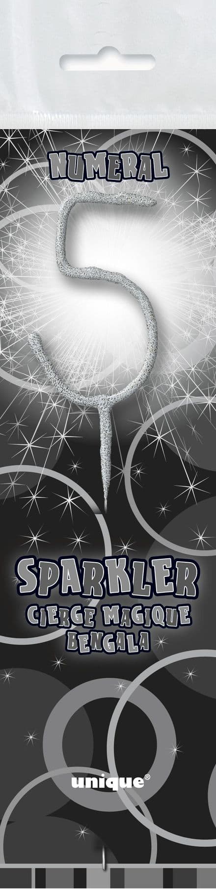 Number Sparkler 5