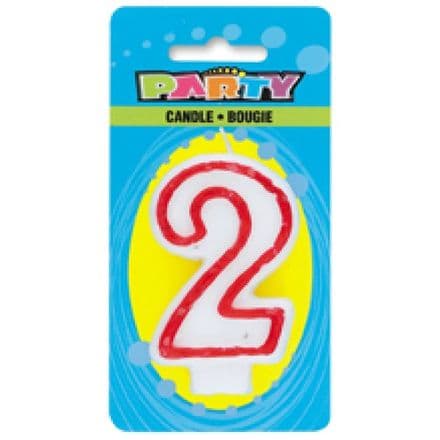 Number Two 2 Birthday Cake Candle