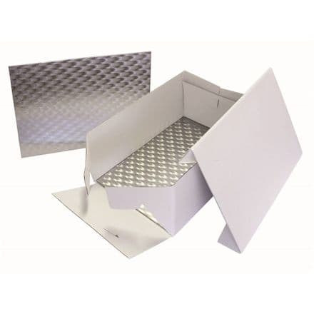 Oblong Cake Box & Card 15x11in