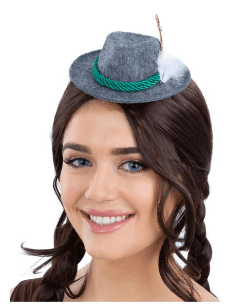 Oktoberfest Mini Grey Trenker Hat