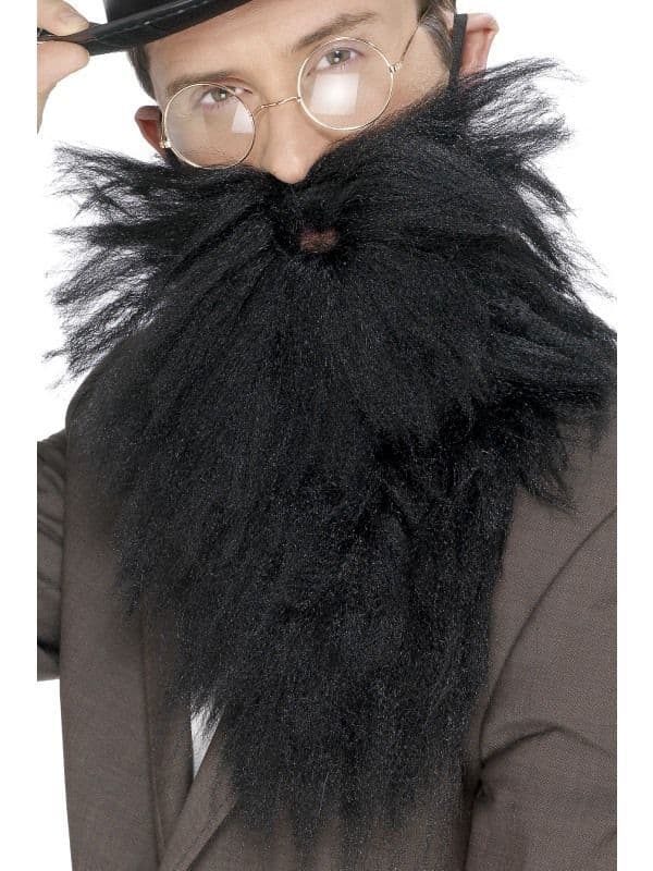Old England Beard & Moustache In Black