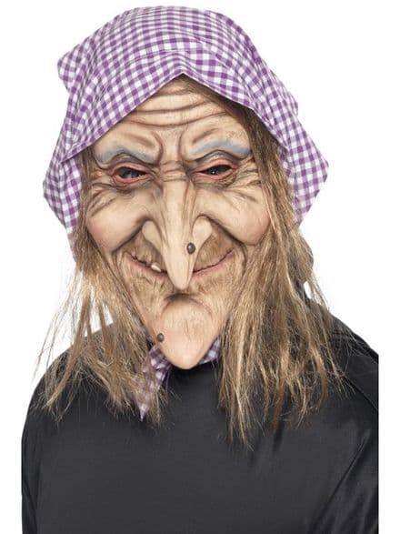 Old Witch Full Over Head Mask