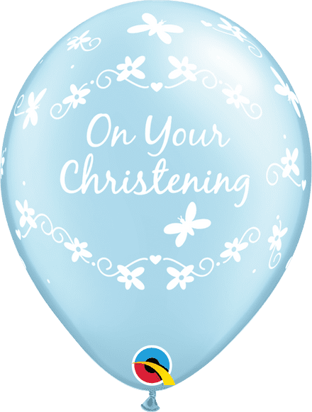 On Your Christening Blue Balloons