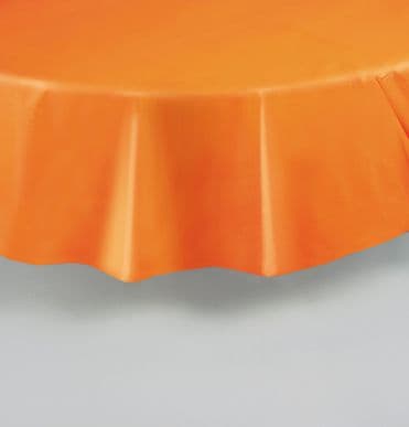 Orange Round Tablecover 84"/ 213cm Diameter