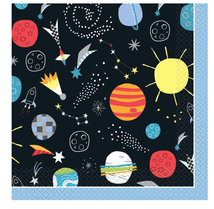 Outer Space Paper Party Napkins