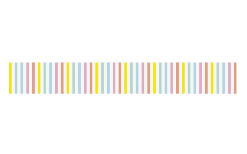 Pastel Stripes Table Runner