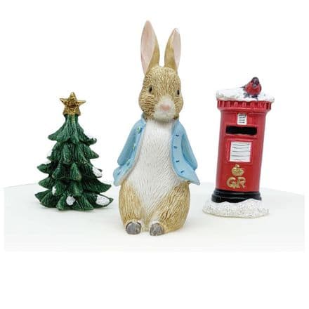Peter Rabbit Luxury Christmas Cake Topper Set
