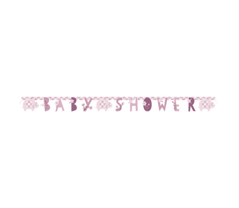 Pink 'Baby Shower' Banner