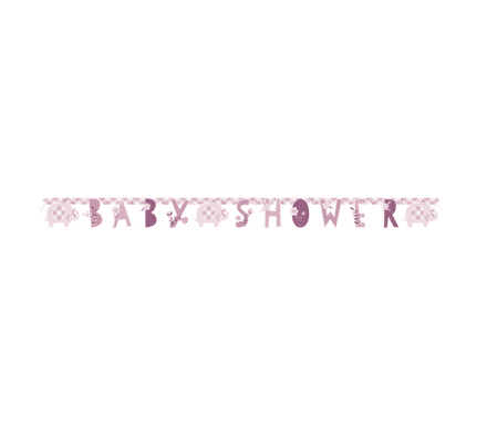 Pink 'Baby Shower' Banner