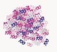Pink Glitz 100th Birthday Party Confetti 14g