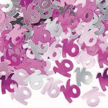 Pink Glitz 16th Birthday Party Confetti 14g