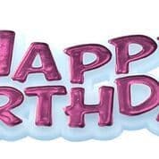 Pink Happy Birthday Motto