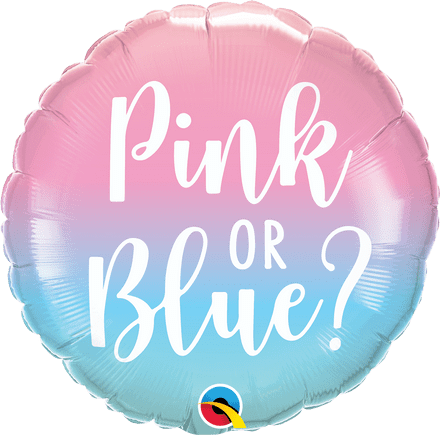 Pink Or Blue? Gender Reveal Party Foil Helium Balloon