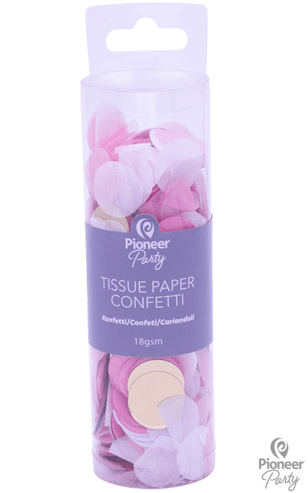 Pioneer Party Pink/Gold Tissue Confetti 18g