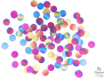 Pioneer Party Rainbow Ombre Card Confetti 20g