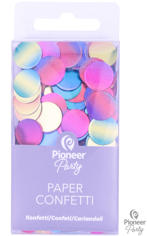 Pioneer Party Rainbow Ombre Card Confetti 20g