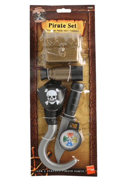 Pirate Set With Compass & Hook