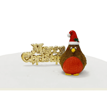 Plump Robin Christmas Cake Topper