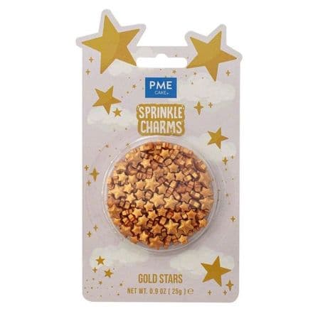 PME Sprinkle Charms - Gold Hearts 25g
