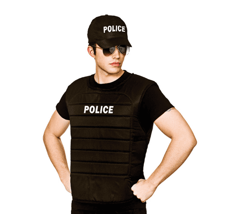 Policeman Vest & Cap Set