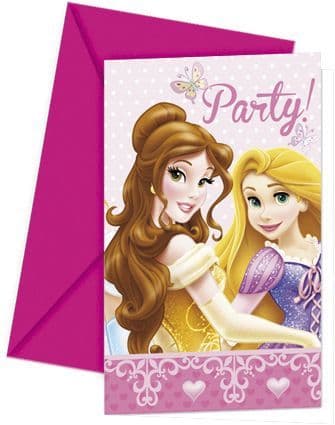 Princess Glamour Party Invites