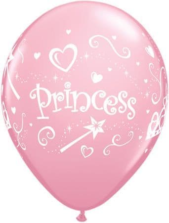 Princess Pink Balloons 6 Pack