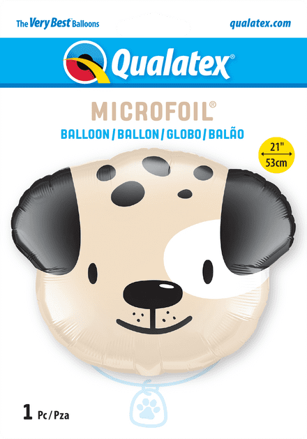 Puppy Head Medium Shape Foil Balloon