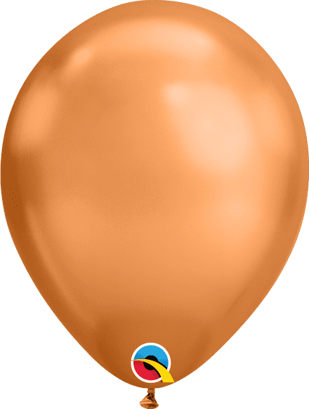 Qualatex Chrome Copper Latex Balloon Uninflated