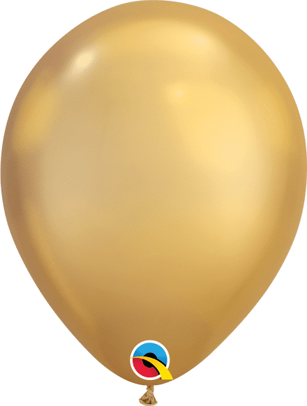 Qualatex Chrome Gold Latex Balloon Uninflated