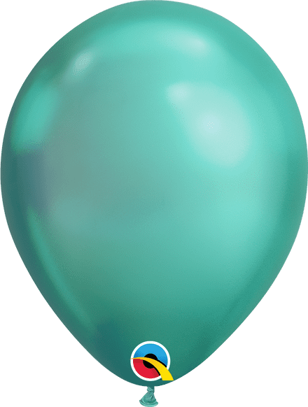 Qualatex Chrome Green Latex Balloon Uninflated