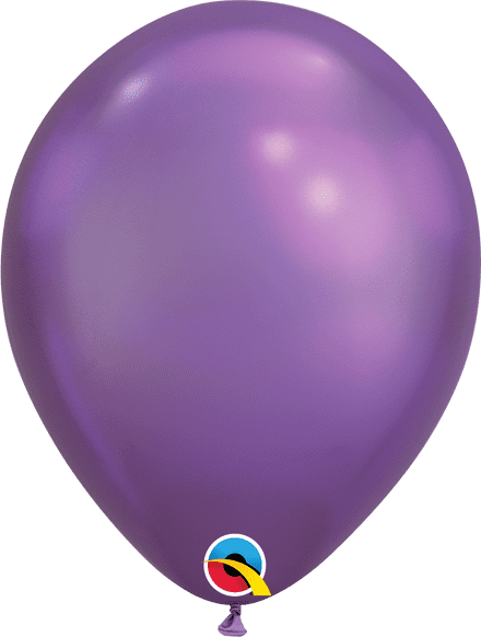 Qualatex Chrome Purple Latex Balloon Uninflated