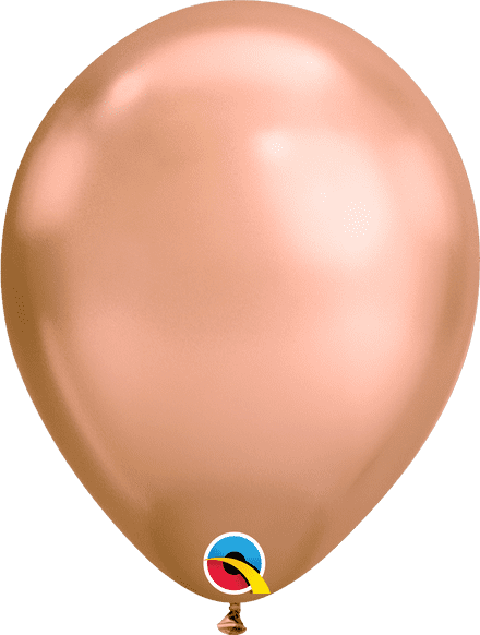 Qualatex Chrome Rose Gold Latex Balloon Uninflated