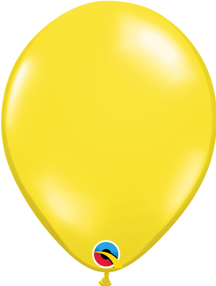 Qualatex Citrine Yellow (Transparent) Balloon Uninflated