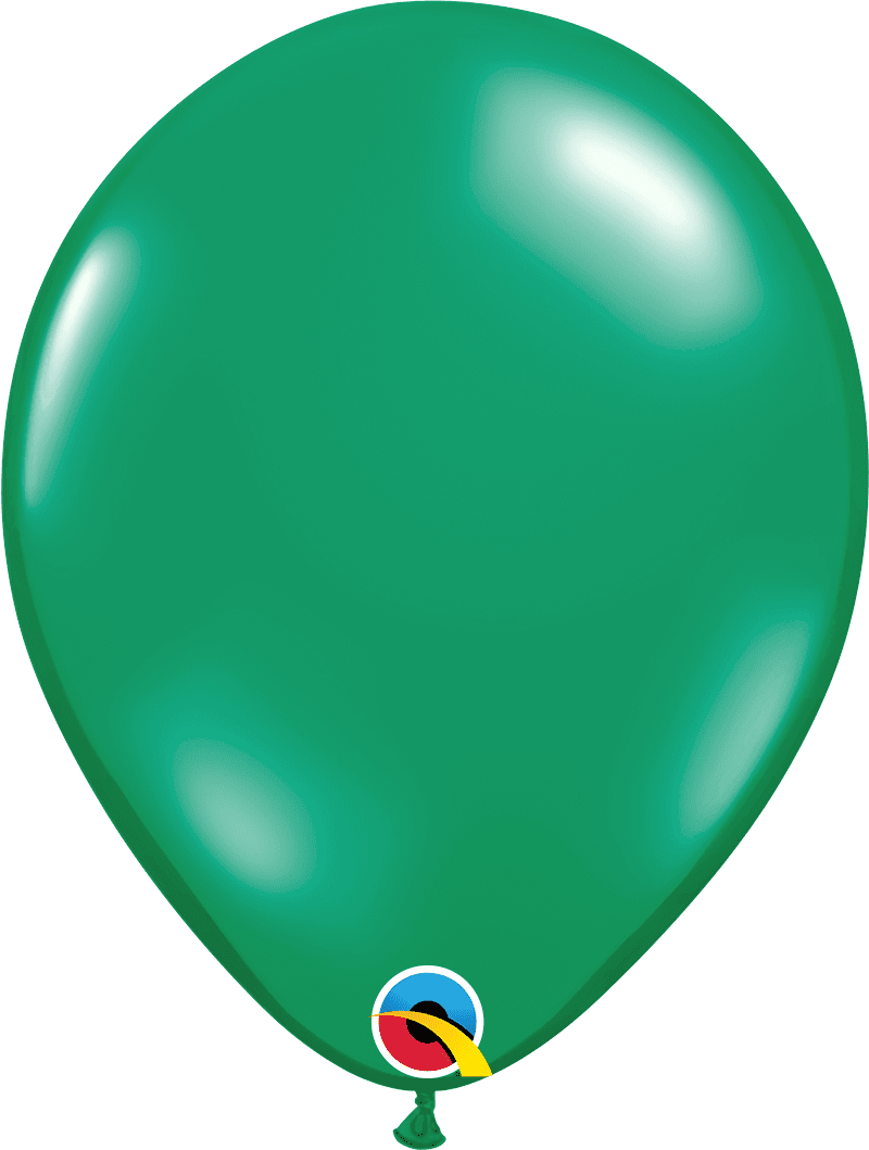 Qualatex Emerald Green Transparent Balloon Uninflated