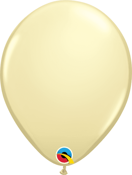 Qualatex Ivory Silk Latex Balloon 16” Uninflated